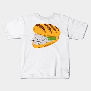 Sandwich Cat Kids T-Shirt